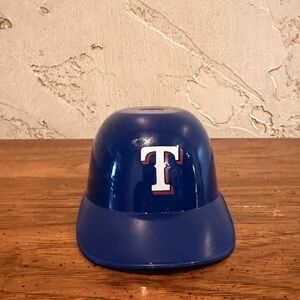 Texas Rangers Blue MLB Hard Plastic Ice Cream Helmet Bowl
